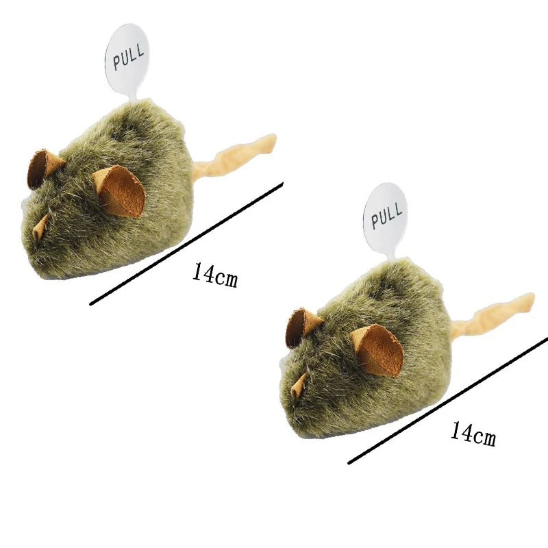 Funny Plush Cat Toy Simulation Mouse Automatic Chirping Interactive Mice Cat Toy Bite Resistance Relieve Boredom Kitten Supplies